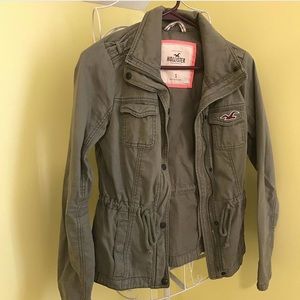 Hollister green army jacket